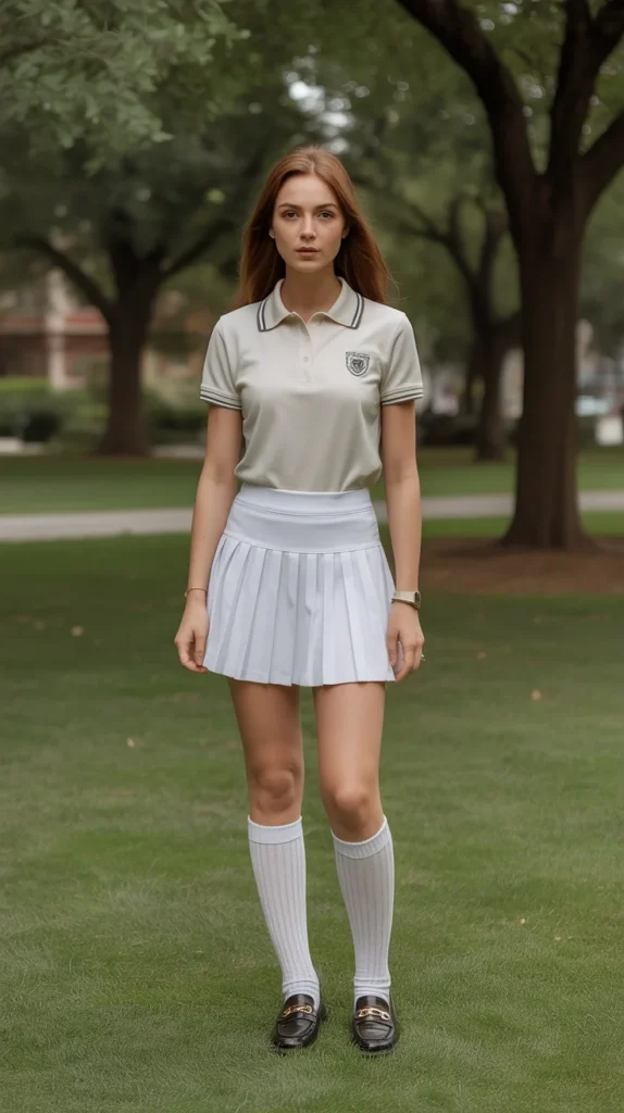 20 Chic Short Skirt Outfit ideas for Every Season: Stylish Looks to Try Now 14 0011 1 tennis skirt with polo shirt and knee hi sbd nZdYT7iXZl32Z1Lc6w 4VYoWTQESTOpMUOrVeTWaw