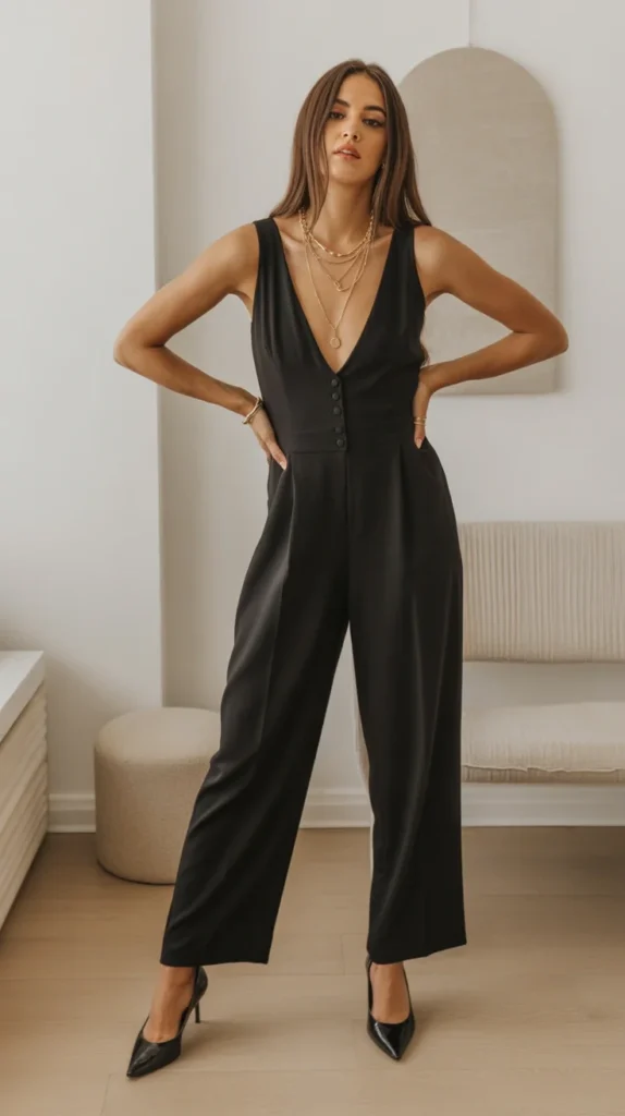 0014 1 sleek black sleeveless jumpsuit with sta ltXHHub6ROKZnwBJ66NREQ ctAydnptQMebCKhPBJiIUA cover