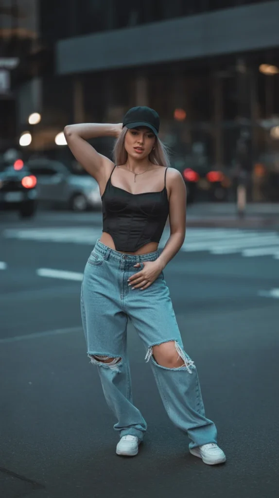 How to Style Black Corset Outfits - 20 Black Corset Outfit Ideas to Elevate Your Wardrobe 7 0004 1 4 corset top with denim jeans and baseba mJnkv52vTQCIe BKSz47AQ roW8AxioRO 0AVe9ibE40Q