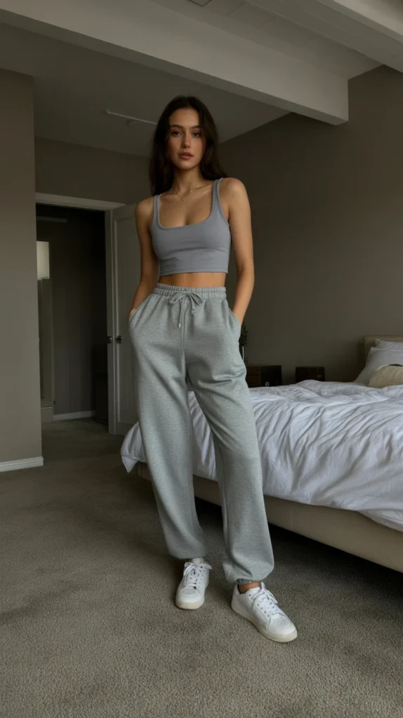 How to Style Grey Top & Grey Crop Top Outfit: 20 Chic Looks to Refine Your Wardrobe 7 0004 1 grey crop top with high waisted grey swe 5He8BbFATdi5GaO vmPIxw M3 UCbmsRe 4PBGky6ON A