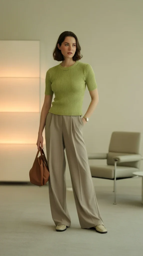 0008 1 8 lime green zara knit top with wide leg sTtu9WFiSom9S f0KG S3Q Mo4f8O2oRMSF5K4j8BhNrw