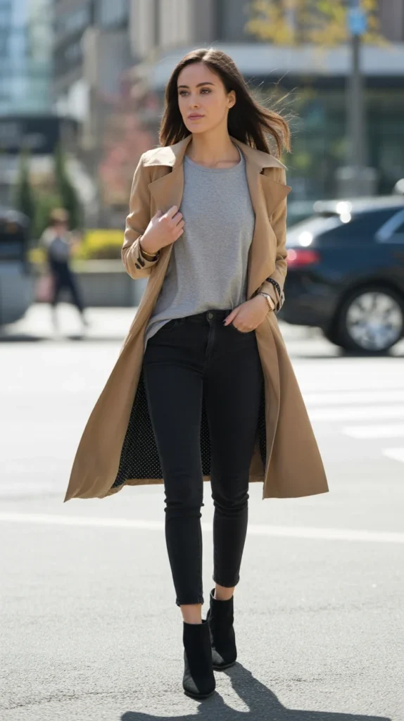 How to Style Grey Top & Grey Crop Top Outfit: 20 Chic Looks to Refine Your Wardrobe 18 0015 1 grey long sleeve top with camel trench c 7YKi8hgVTfOL5Jp2uUYPtg lE7LhUswTWC7fE4NCerKpA