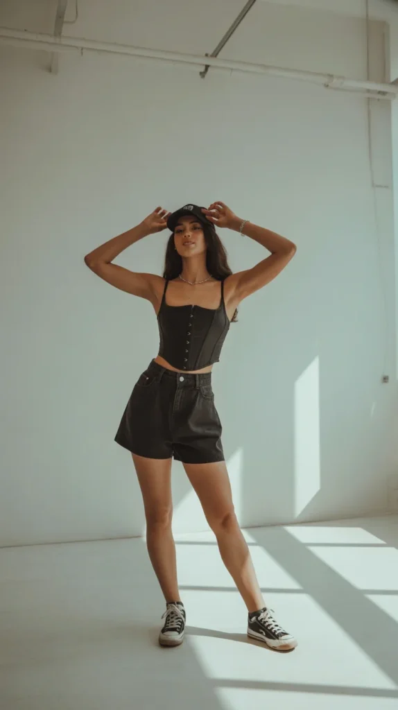 How to Style Black Corset Outfits - 20 Black Corset Outfit Ideas to Elevate Your Wardrobe 20 0017 1 17 black corset with crop top and mini s mhZCzXUjTMeyxMCU97gGPQ 6dPi1t1CTx6d2gDOKcjt1Q