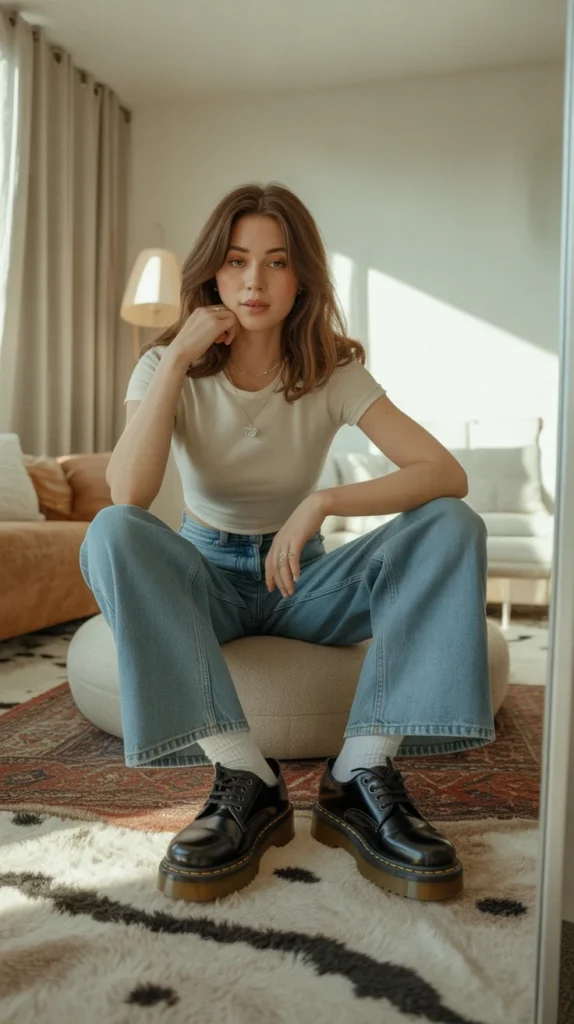 How to Style Flared Jeans: 20 Flared Jeans Outfit Ideas for Stylish Women 23 0020 1 vintage t shirt with flared jeans and do TDeMWTRKQq66fnNYvkx9HA p8IrSZVGSbilU Ww1H4HiQ