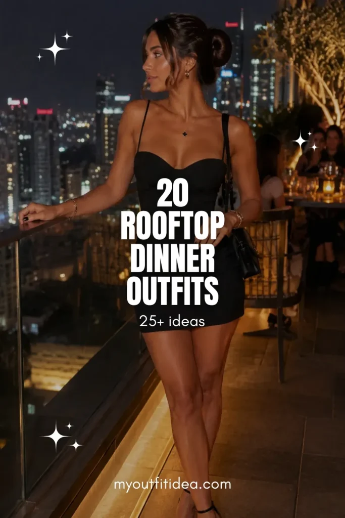 20 Rooftop Dinner Outfits for Women That Feel Chic After Dark 2 Rooftop Dinner Outfits
